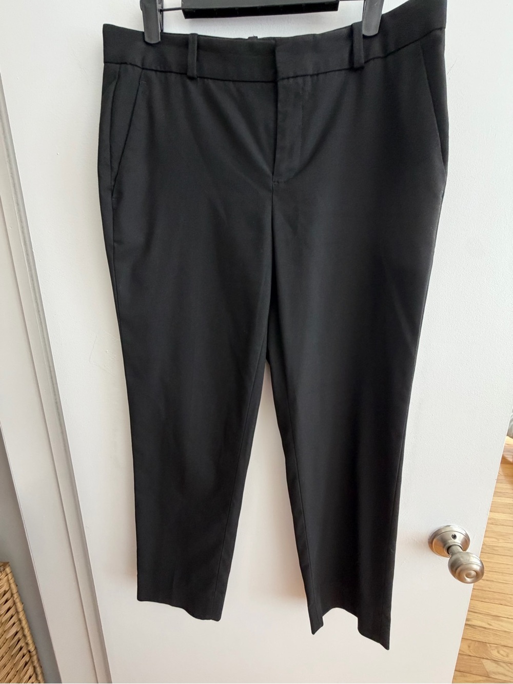 Banana Republic Avery Straight Ankle Pant Black Sz 6 Trouser